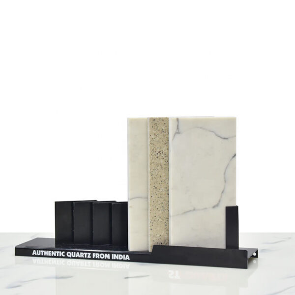 Ceramic Tile Display Rack With Corner Countertop Organizer