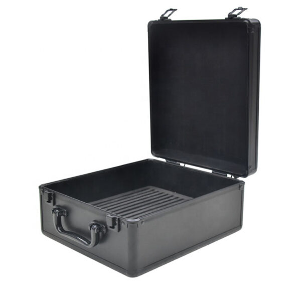 Portable Black Slate Tile Quartz Stone Sample Suitcase