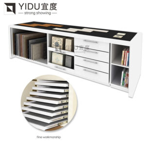 Custom Size Drawer Tile Display Stand For Marble Stone Display