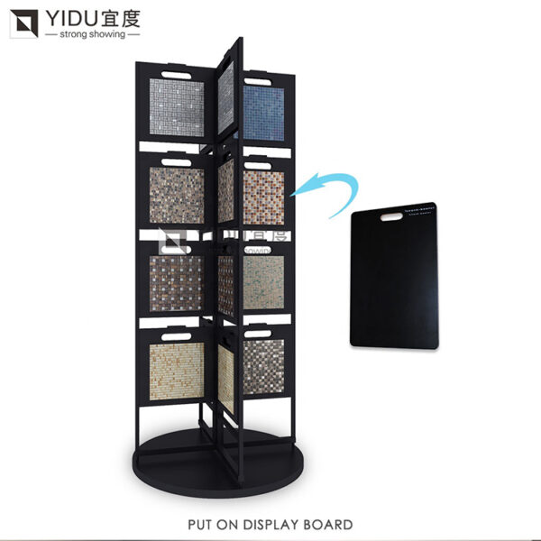 Rotating Mosaic Tile Floor Display Stand Made In China
