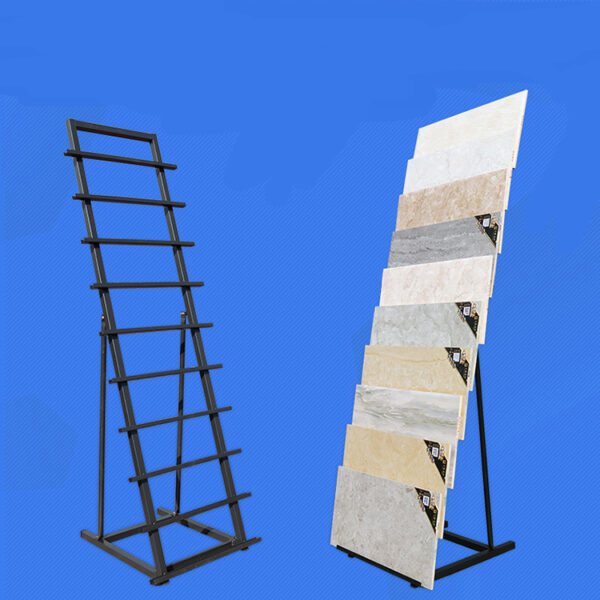 Quartz Slate Tile Display Rack, Stone Exhibition Model Rack