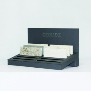 Custom Quartz Stone Display Stand, Marble Table Top Stand With Slot