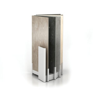 Porcelain Tile Display Stand With Fan Shape