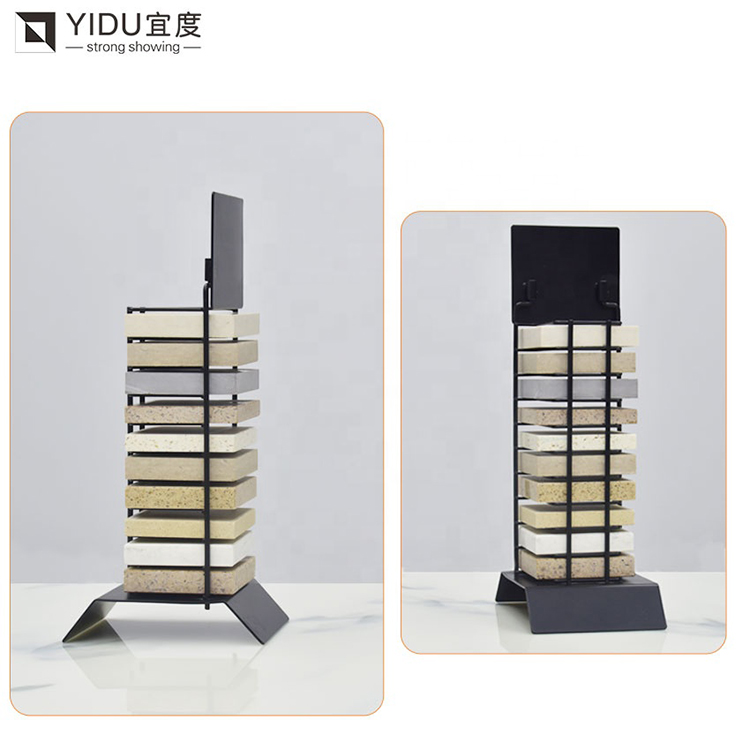 Marble Quartz Stone Desktop Shelf Modern New Ceramic Tile Display Rack