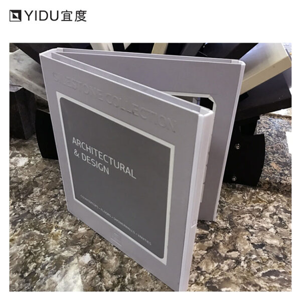 High Quality Quartz Stone Plastic Sample Book Stone Display Sample Catalog