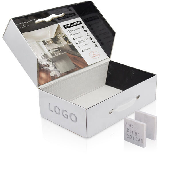 Marble Sample Packaging Box With Logo