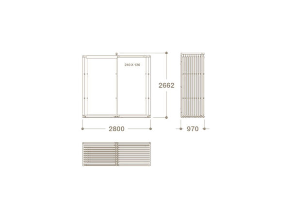 Hot Selling Large Slab Ceramic Tile Sliding Display Stand