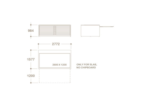 Drawer Unit For The Display Of Ceramic Floor Tiles, 8 Removable Trays