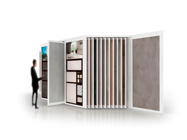 Multi-format Combination Display Stand For Ceramic Floor And Brick Wall Tiles