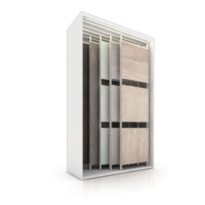 Multi-format Sliding Ceramic Tile Display Display Rack