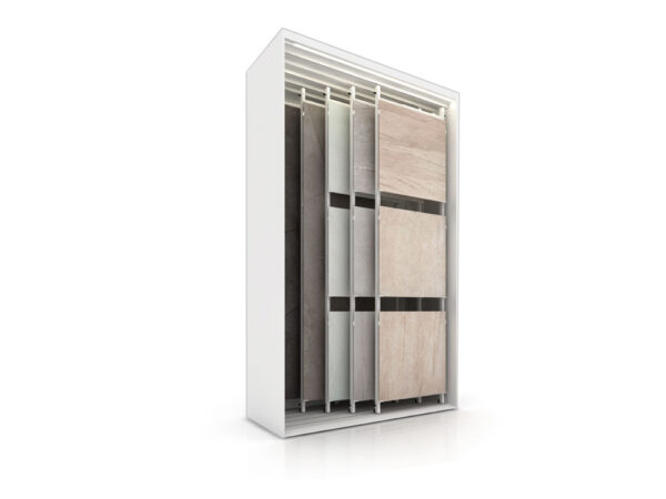 Multi-format Sliding Ceramic Tile Display Display Rack