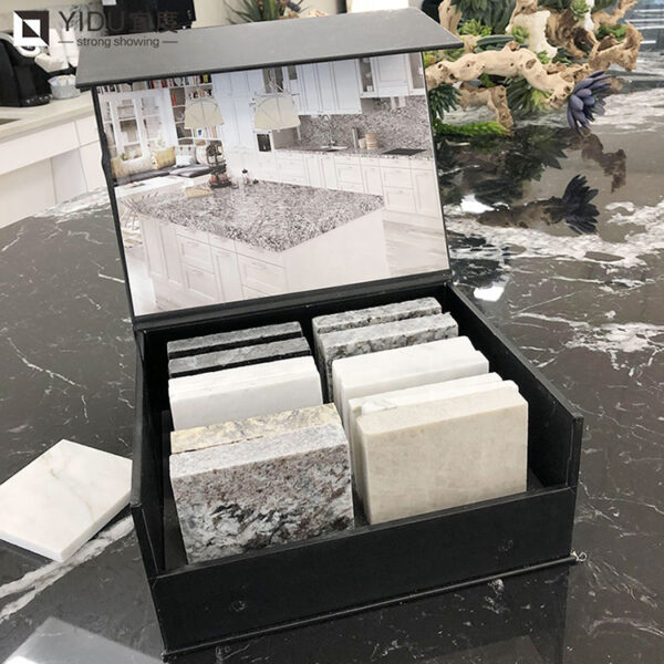 Retail Store Quartz Stone Sample Display Box