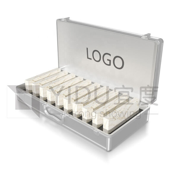 Stone Sample Display Box Portable Granite Sample Suitcase