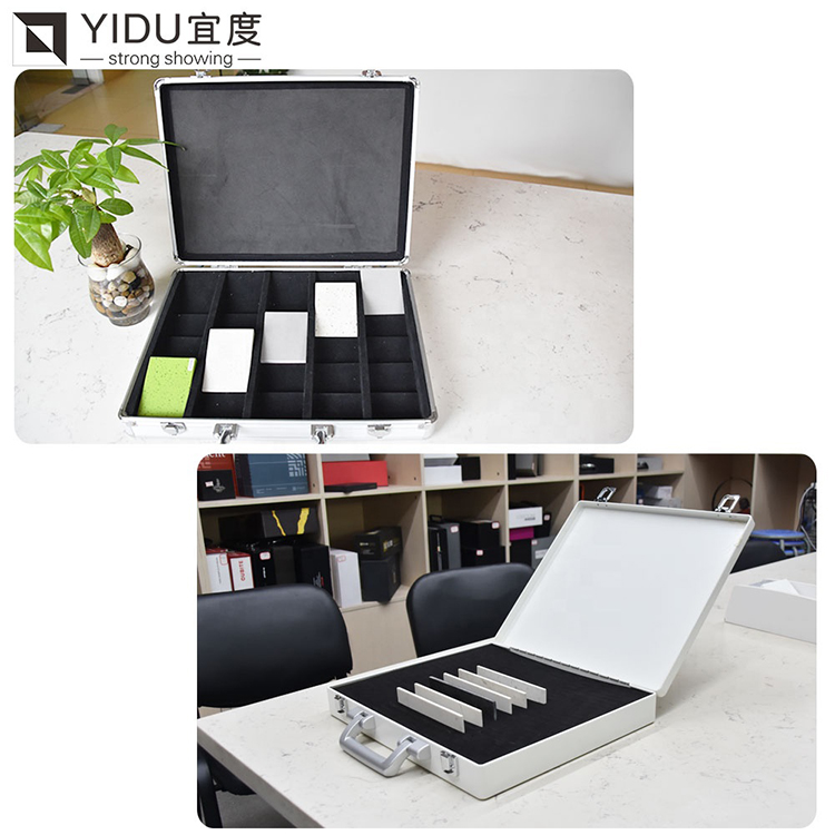 Stone Sample Display Box Portable Granite Sample Suitcase