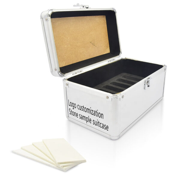 Exquisite Quartz Stone Sample Aluminum Box Suitcase Wholesale