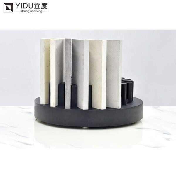 Countertop Spinner Display Rack For Display Quartz Stone Marble Tile Granite Shelf