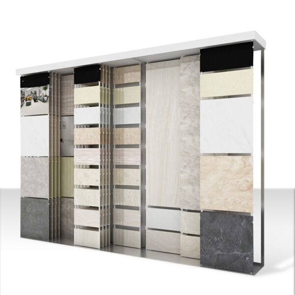 Large Ceramic Tile Sliding Display Cabinet Rack For Sale Australia