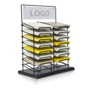 Countertop Quartz Display Rack,Marble Tile Metal Display Rack