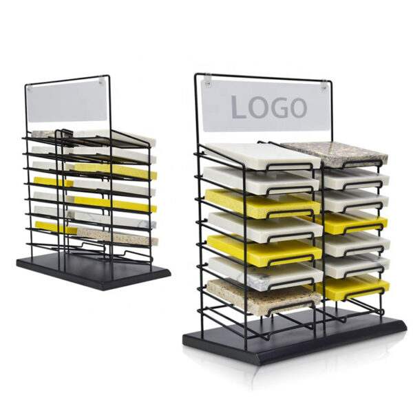 Countertop Quartz Display Rack,Marble Tile Metal Display Rack