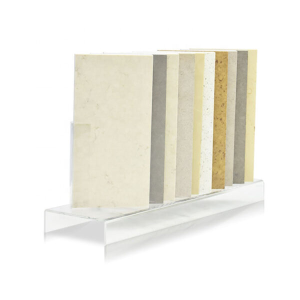 Tabletop Acrylic Display Stands For Marble Quartz Stone Ceramic Tile Display