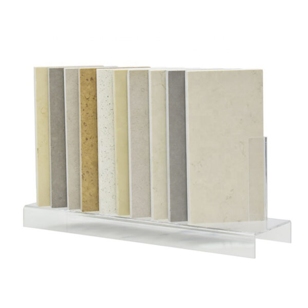 Tabletop Acrylic Display Stands For Marble Quartz Stone Ceramic Tile Display