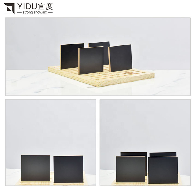 Wooden Counter Display Stands For Wooden Floor Tile Display