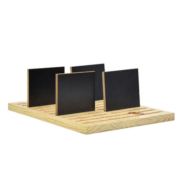 Wooden Counter Display Stands For Wooden Floor Tile Display