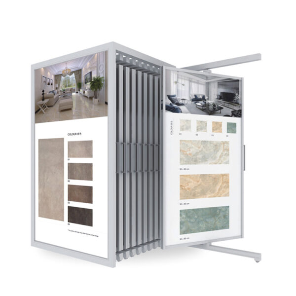 Showroom Sliding Ceramic Tile Display Rack, Ceramic Display Rack