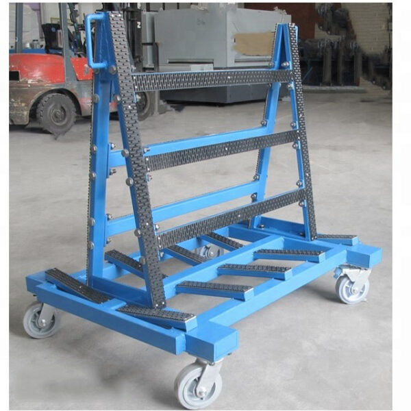 Double Side Granite Steel A-frame Rack For Display And Storage Slabs