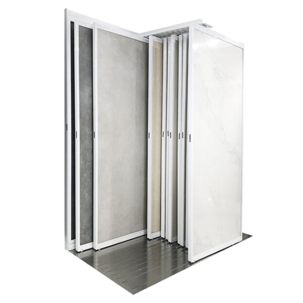 Customized Showroom Tile Rock Slab Sliding Display Rack