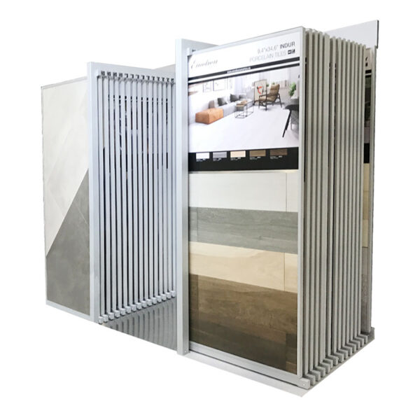 Customized Showroom Tile Rock Slab Sliding Display Rack