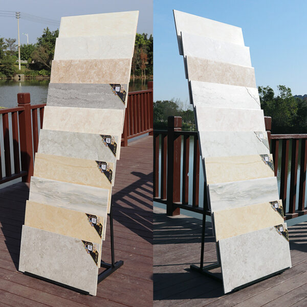 Quartz Slate Tile Display Rack, Stone Exhibition Model Rack