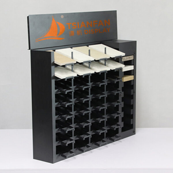 Quartz Stone Sample Display Rack,Desktop Granite Sample Tower Display