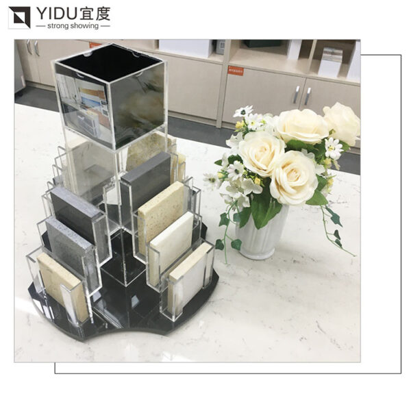 Acrylic Quartz Stone Tile Granite Countertop Display Stand