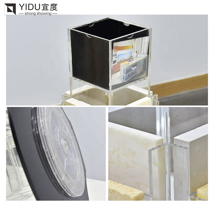 Acrylic Quartz Stone Tile Granite Countertop Display Stand