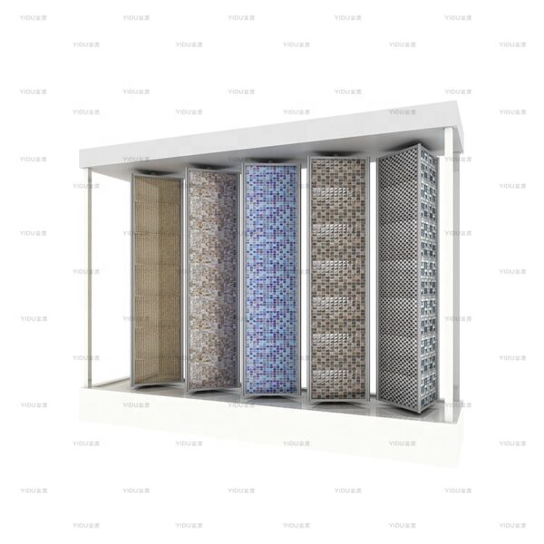 Showroom Mosaic Tile Sample Rotating Display Rack