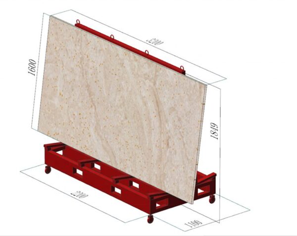 Stone Transportation Frame For Mable Granite Slab Glass A Frame Storage Rack