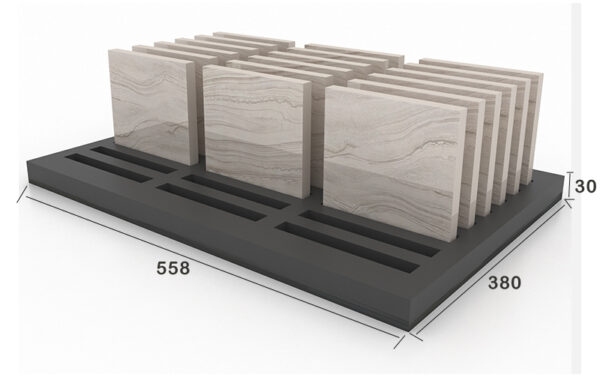 Showroom Tile Display Rack Wooden Floor Marble Countertop Display Rack