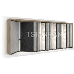 Showroom Sintered Stone Slab Tile Sliding Display Rack