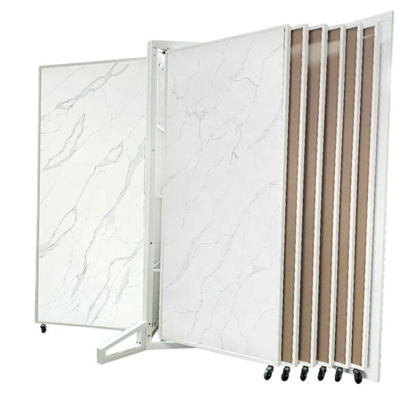 Rock Panel Display Rack Showroom Sliding Display Rack