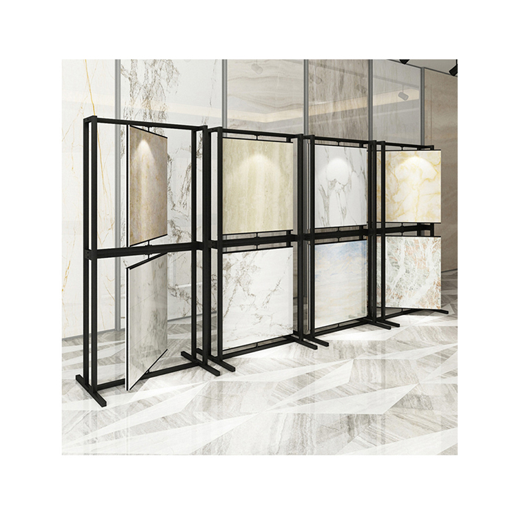 Marble Granite Tile Sample Push-pull Sliding Showroom Display Stand