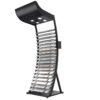 Oem Ceramic Tile Marble Vertical Display Stand With 18 Slots And Led Lights