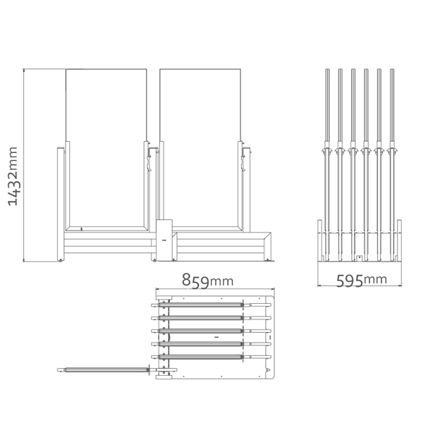 Porcelain Tile Display Rack With Sliding And Flipping