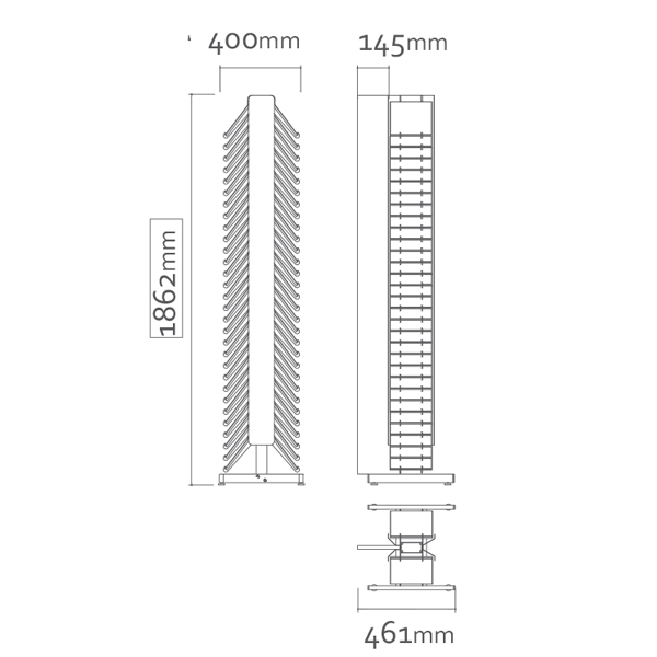 Floor Display Stand For Marble Tiles