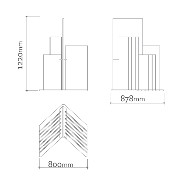 Wood Flooring Tile Display Rack