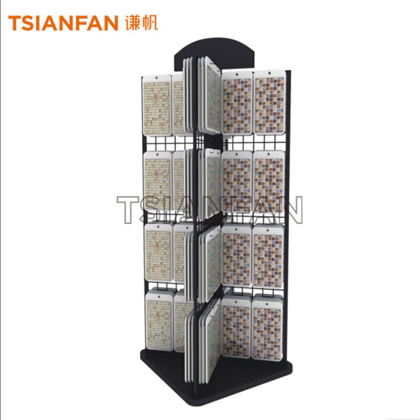 Rotating Mosaic Sample Display Stand With Hooks MZ2044