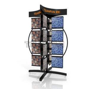 Custom Rotating Mosaic Tile Metal Display Rack MZ2071