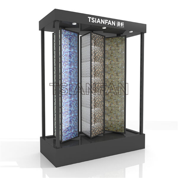 Retail Store Mosaic Tile Sample Rotating Display Rack MZ2074