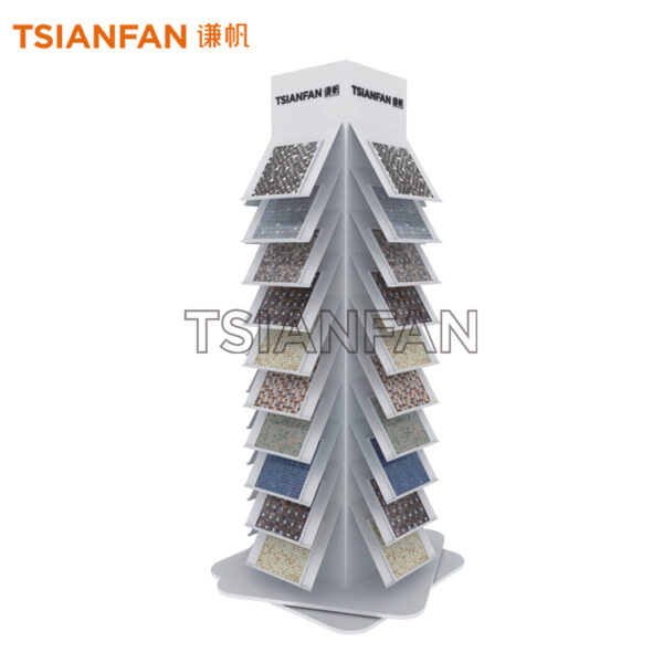 Rotating Mosaic Tile Sample Display Tower MZ2083