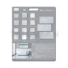 Custom Design mdf display board marble Stone  Ceramic stone sample display PF005-13